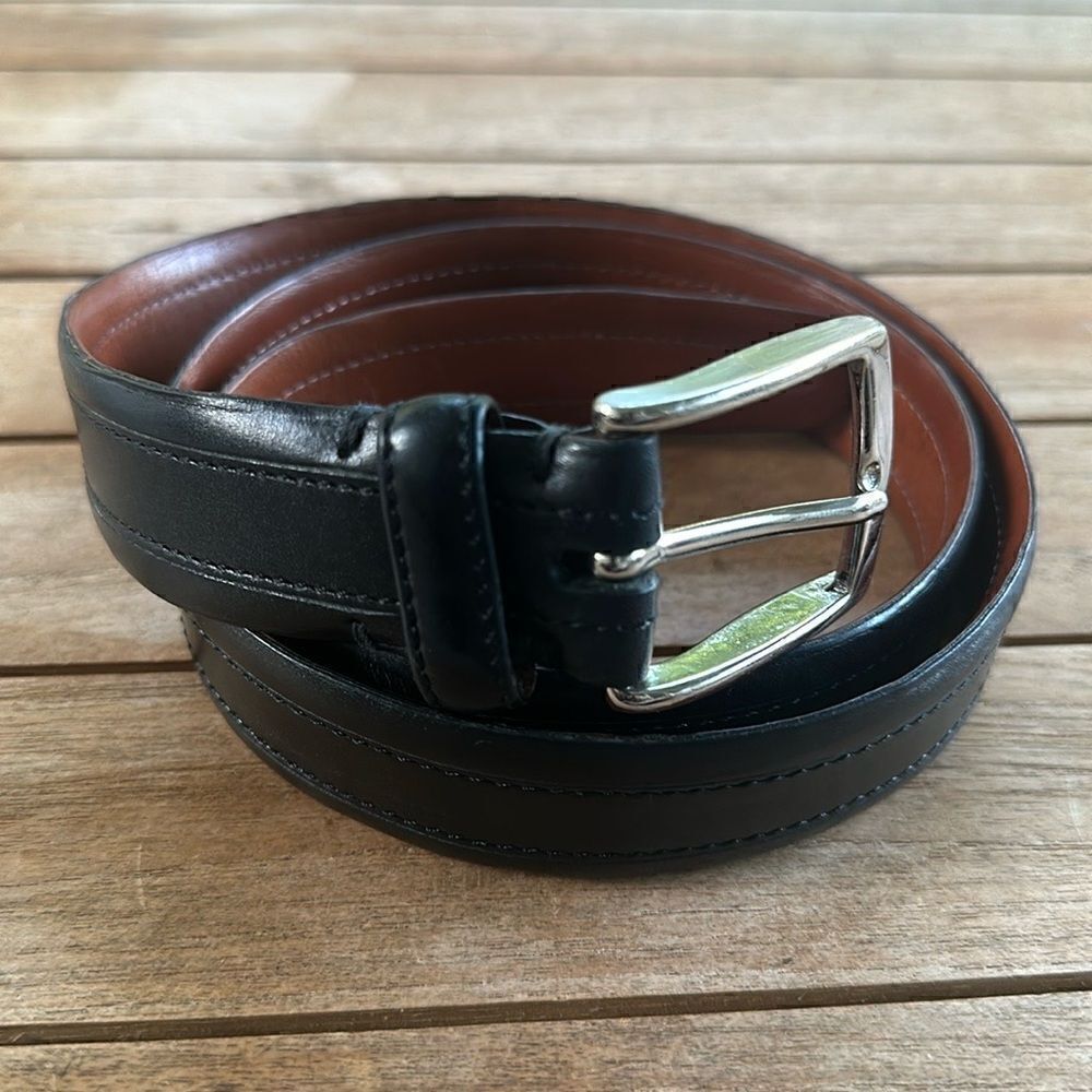 John W. Nordstrom Men’s Black Leather Belt  36